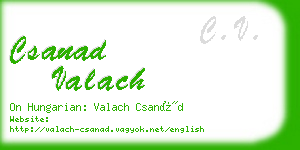 csanad valach business card